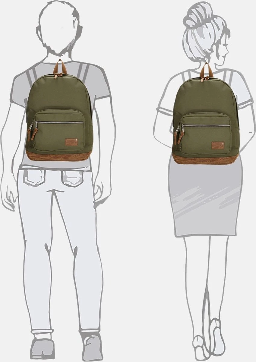 Enrico Benetti Santiago 46160 Laptoprugzak Met 15" Laptopvak - Olijfgroen - Afbeelding 4