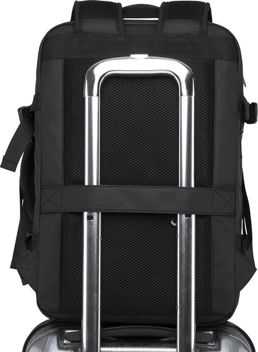 Bange Rugtas - 15,6 Inch - Laptop Rugzak - USB-aansluiting - Waterafstotend - Zwart - Incl. Smart Thermosfles - Afbeelding 10