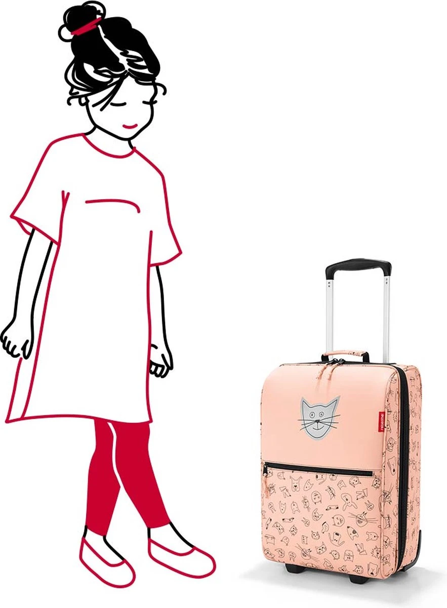 Reisenthel Trolley XS Kids Reiskoffer Kind - Maat XS - 12L - Cats&Dogs Rose Roze - Afbeelding 5