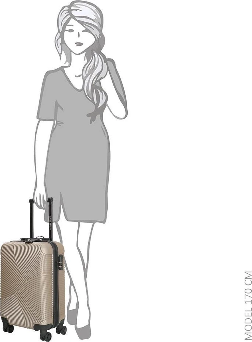 Enrico Benetti Louisville 39040 Handbagage Koffer 52 Cm - Champagne - Afbeelding 6