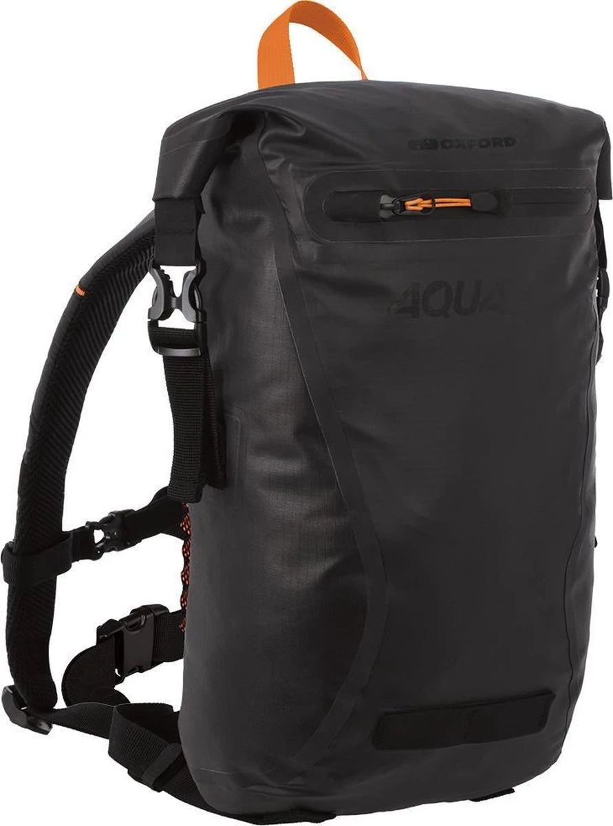 Zwarte Rugzak - Waterdichte Rugzak - Rugtas - 22 Liter Rugzak - Backpack Oxford Aqua Evo High-Tech 22L Roll-Top - Afbeelding 9