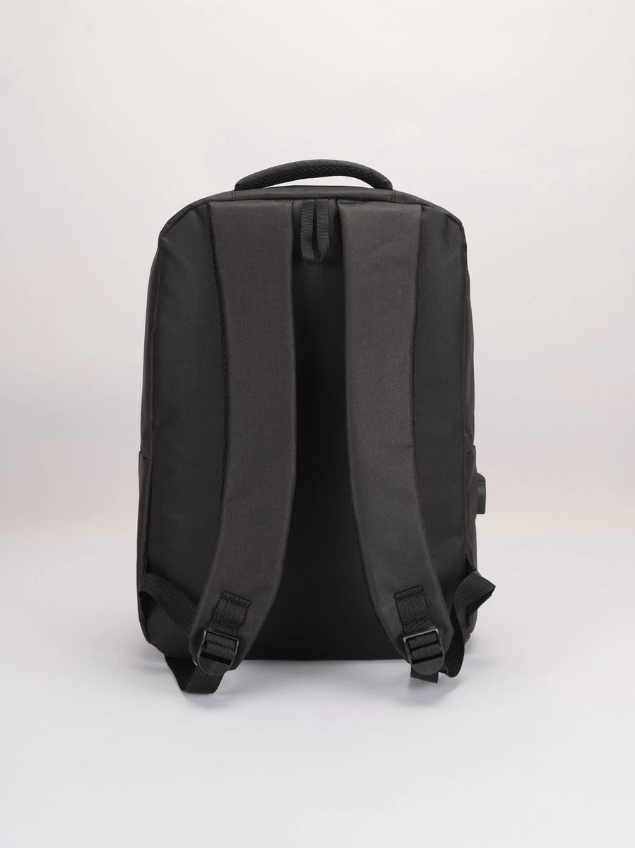 Dailyibed - 1988 - Rugzak - Schooltas - Laptoptas - Usb Poort - Zwart - Afbeelding 2