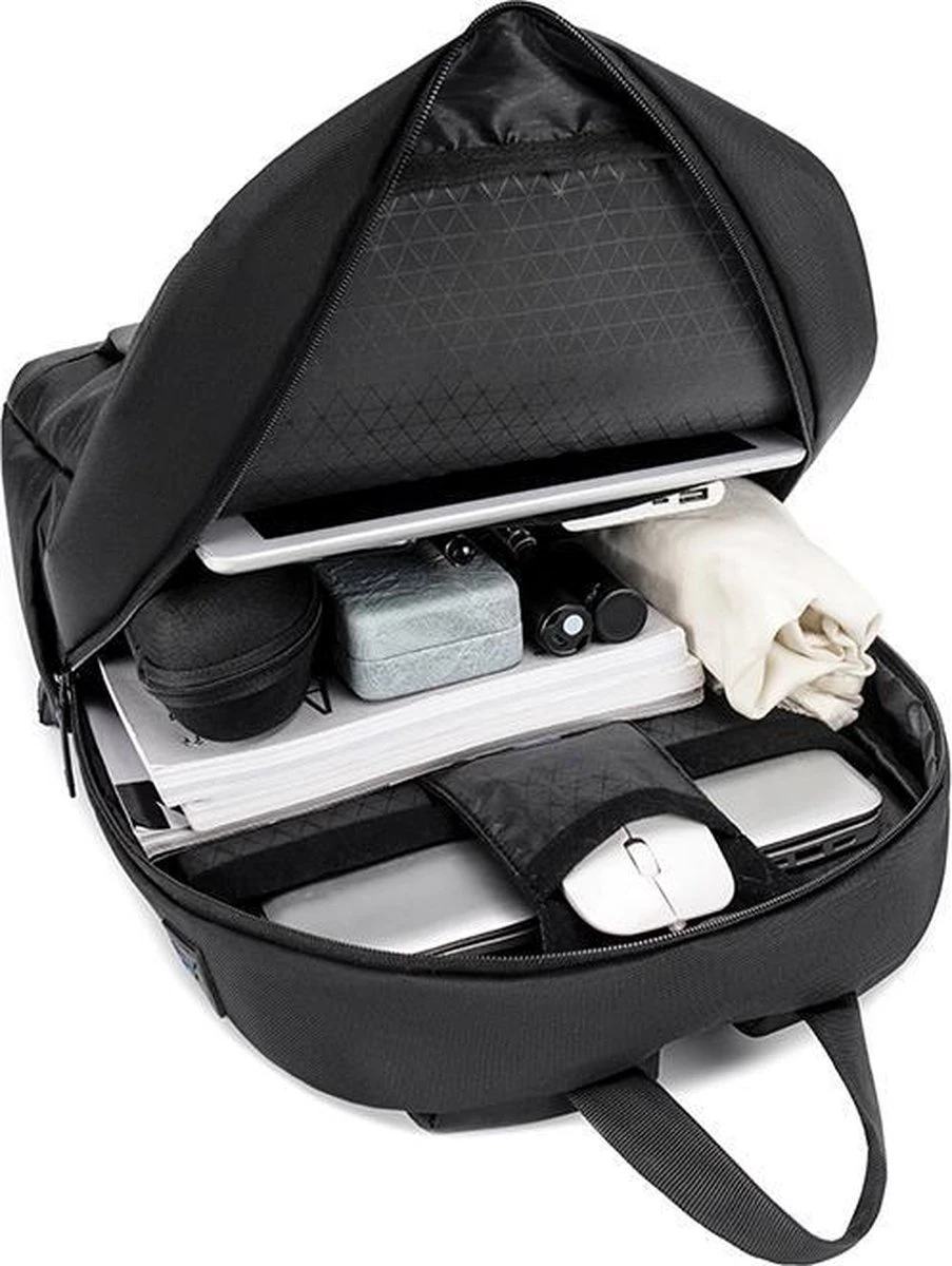 Golden Wolf Rugtas - Rugzak - Laptoptas - Motortas - Zwart - Afbeelding 4