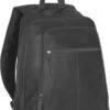 Chesterfield James Leren Laptop Rugzak - 14 Inch - Zwart