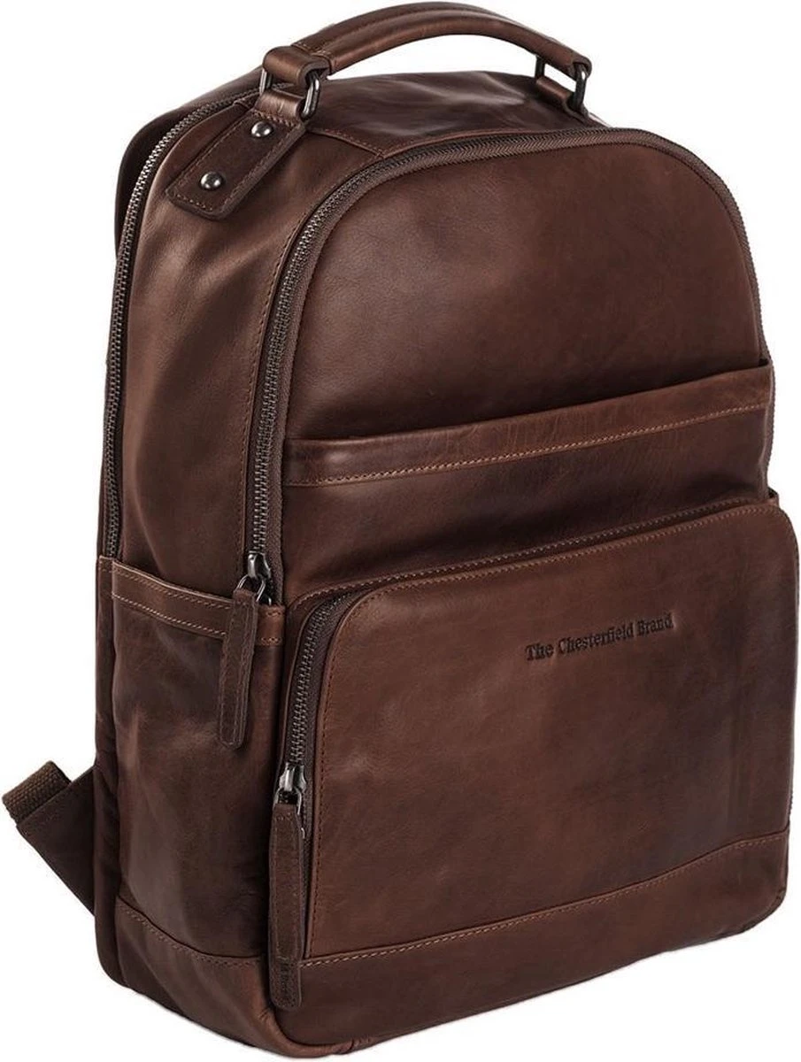 Chesterfield Bags Leren Laptop Rugzak Austin Bruin