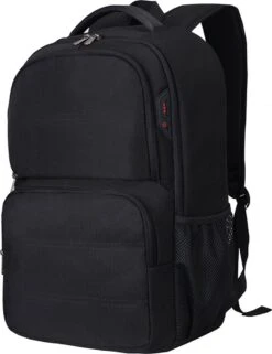 Merkloos Anti Diefstal Waterdichte Rugzak Inclusief Usb Oplaadstation - 14 T/m 15.6 Inch - Zwart