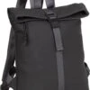 New Rebels® Tim - Rugtas - Grijs/Zwart - Waterafstotend - Roll-top - 13121087 - 27x8x33cm - Rugzak / Backpack