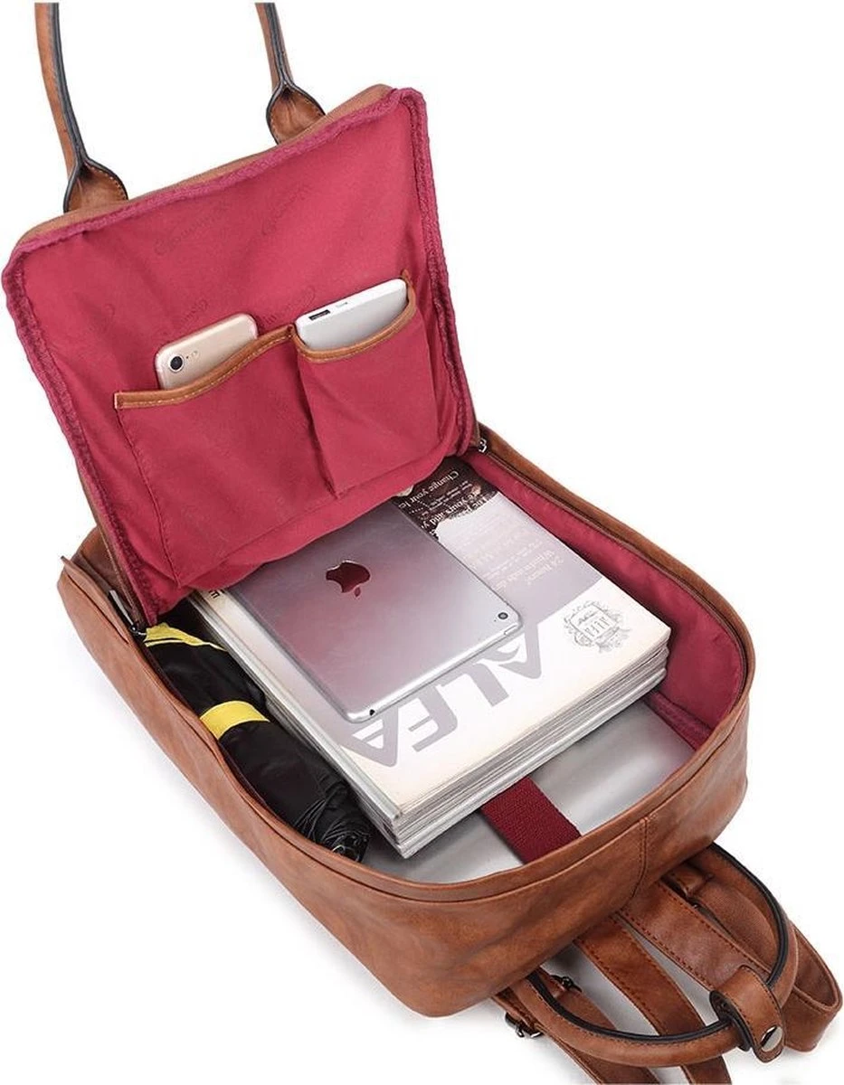 Wimona Amalia 5016 Rugtas / Handtas - Cognac - Afbeelding 7