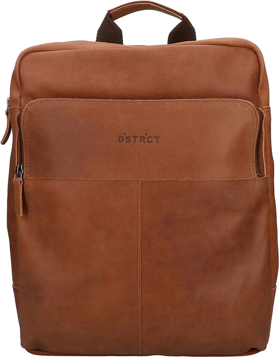 DSTRCT Limited Rugtas - 15,6 Inch Laptoptas - Cognac - Afbeelding 9