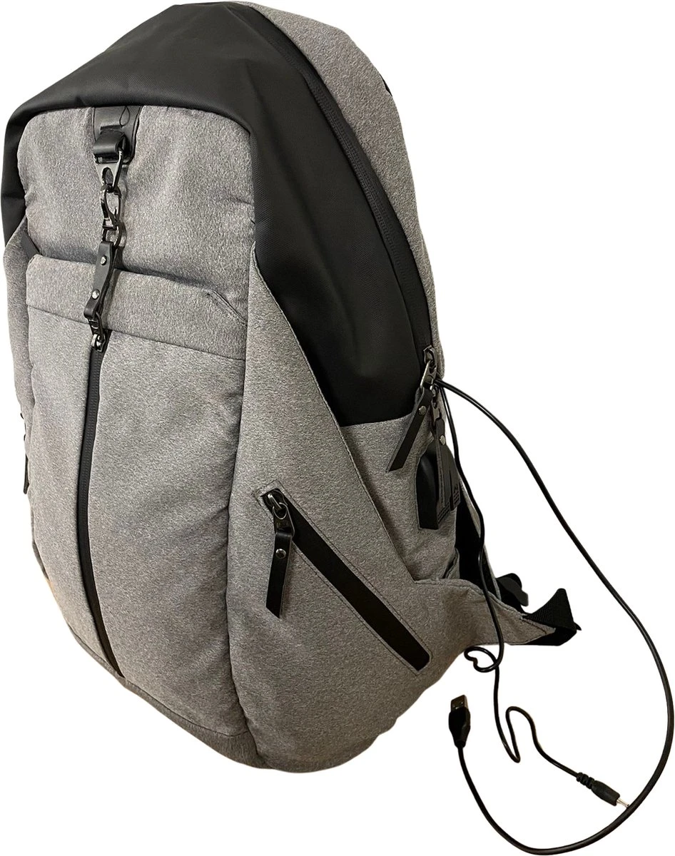 Backpack USB Laptoprugzak - 15,6 Inch - Waterdichte Ritsen - Rugtas - Anti Diefstal - Design 2023 - Afbeelding 6