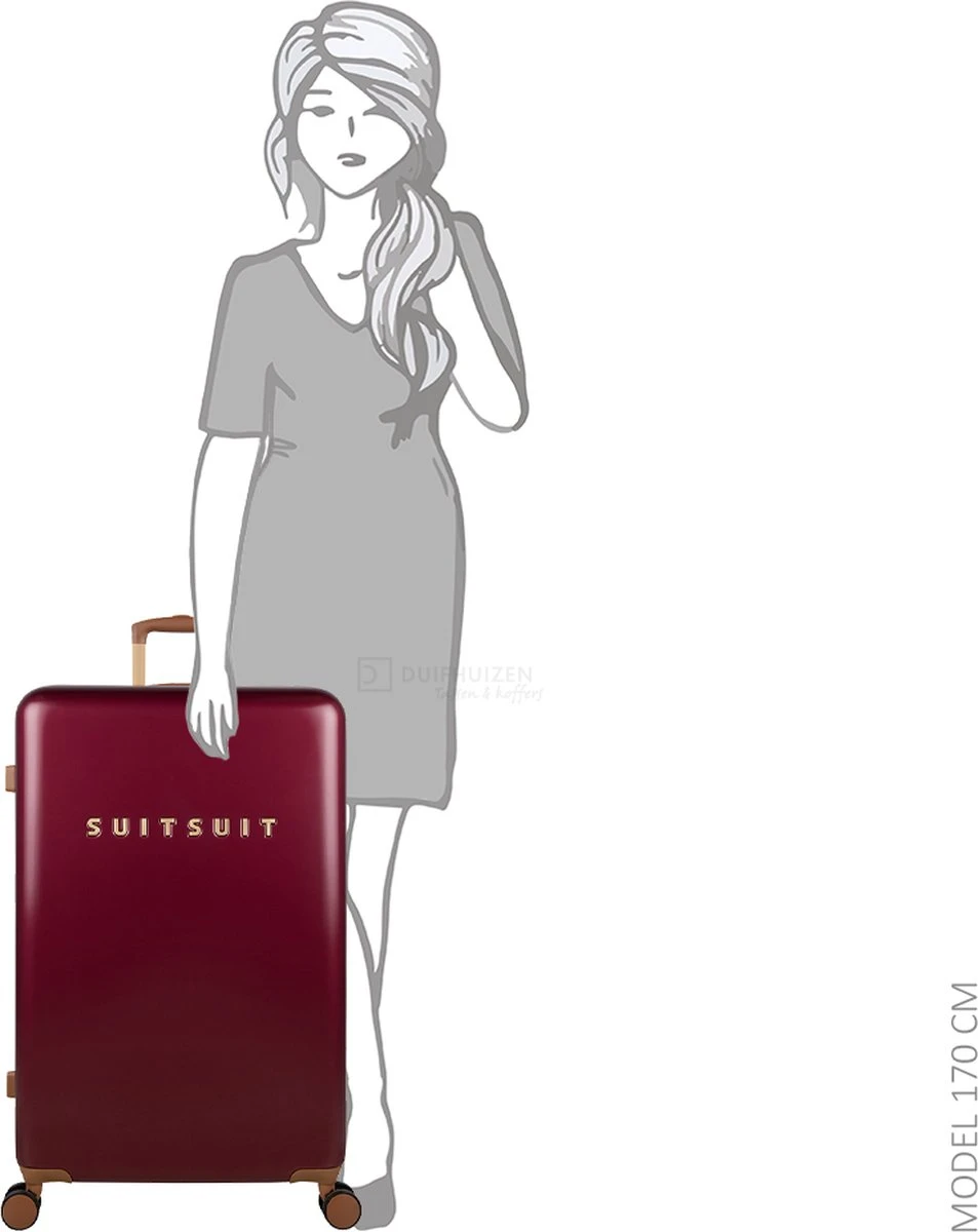 SUITSUIT - Fab Seventies Classic - Biking Red - Reiskoffer (76 Cm) - Afbeelding 14