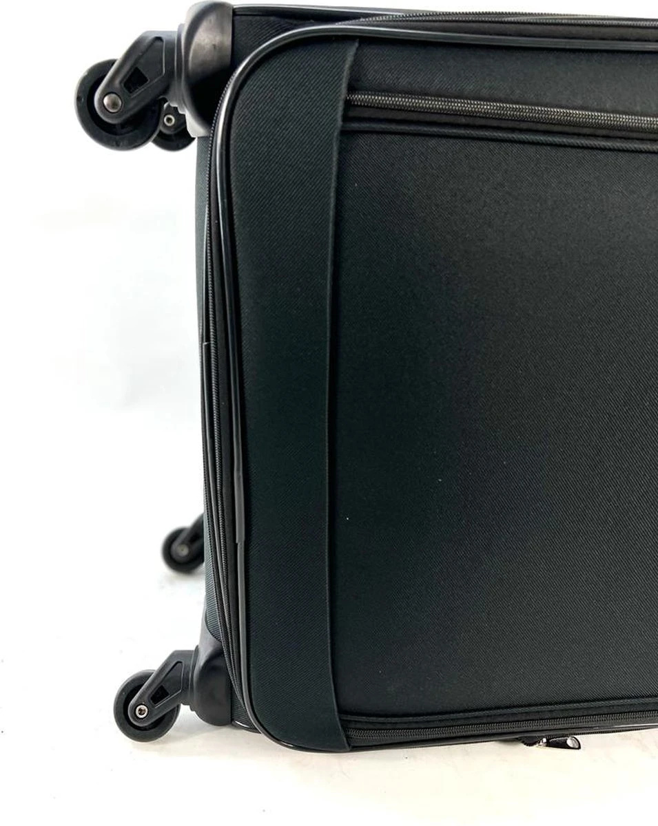 AATravel S Reiskoffer - Trolley - Handbagage - Voorvakken - 57 Cm - 50 Liter - Zwart - Afbeelding 3