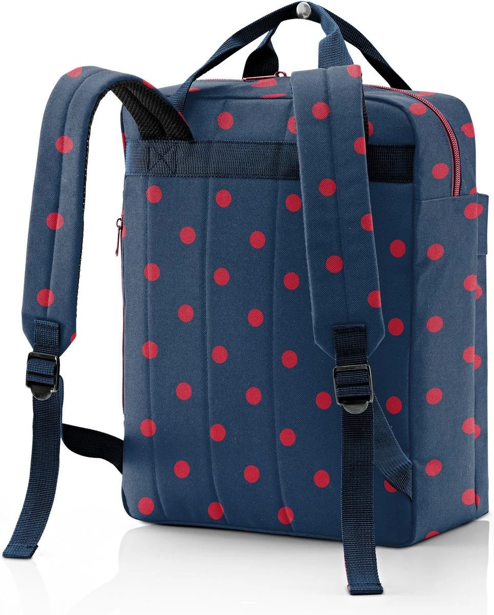 Reisenthel Allday Backpack M Rugzak - 15L - Mixed Dots Red Rood - Afbeelding 2