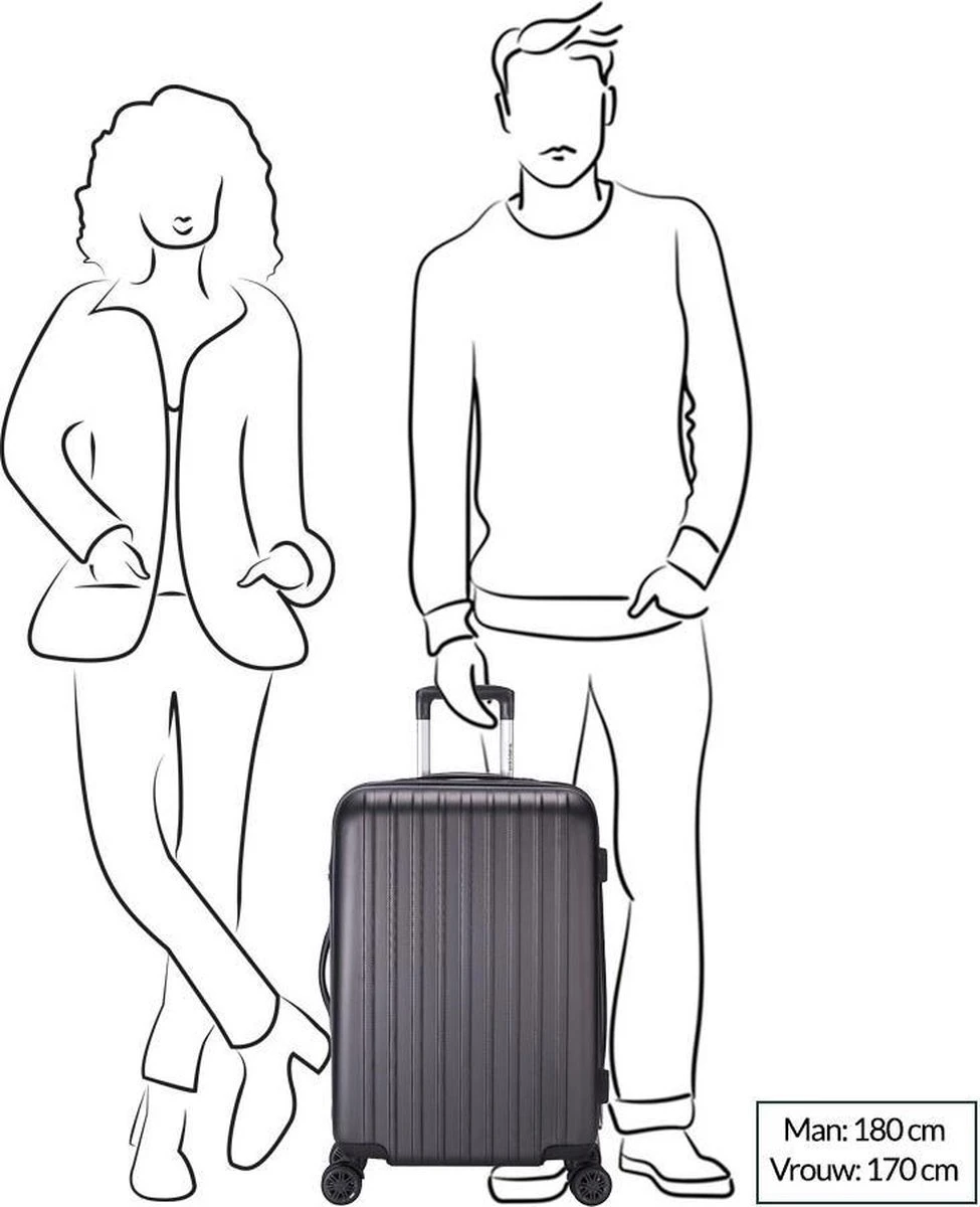 Decent Tranporto-One Reiskoffer 66 Cm - Zalmroze - Afbeelding 19