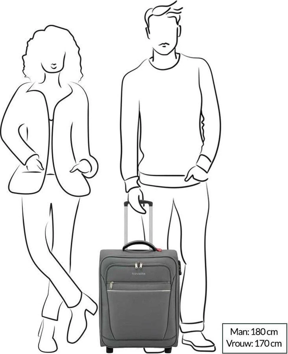 Travelite Cabin 2 Wheel Trolley Black - Afbeelding 8