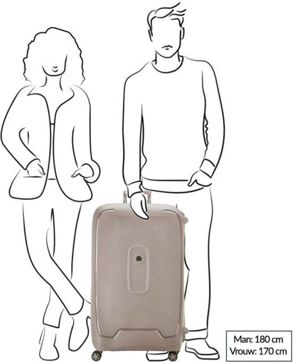 Delsey Moncey Trolley Case - 82 Cm - Black - Afbeelding 4