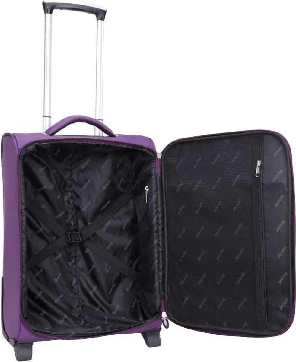 Decent Handbagage Koffer Super-Light 50 - Paars - Afbeelding 10
