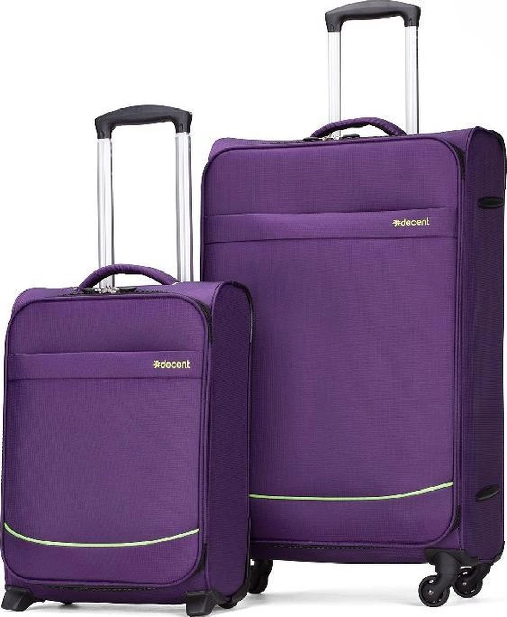 Decent Handbagage Koffer Super-Light 50 - Paars - Afbeelding 20