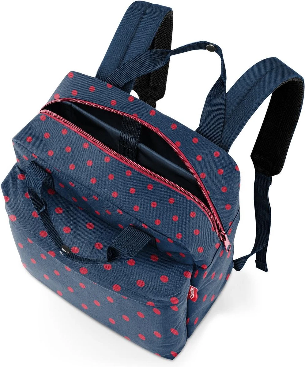Reisenthel Allday Backpack M Rugzak - 15L - Mixed Dots Red Rood - Afbeelding 3