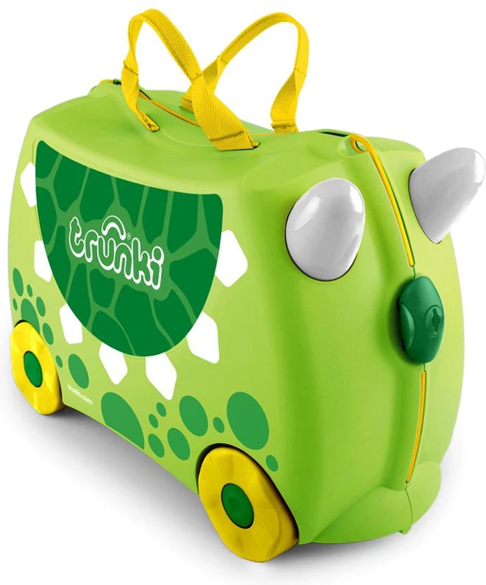 Trunki Ride-on: DINOSAURUS Dudley 46x30x21cm, Met Meertalige Verpakkingswikkel, Stapelbaar, Individueel Verpakt In Omdoos, 3+
